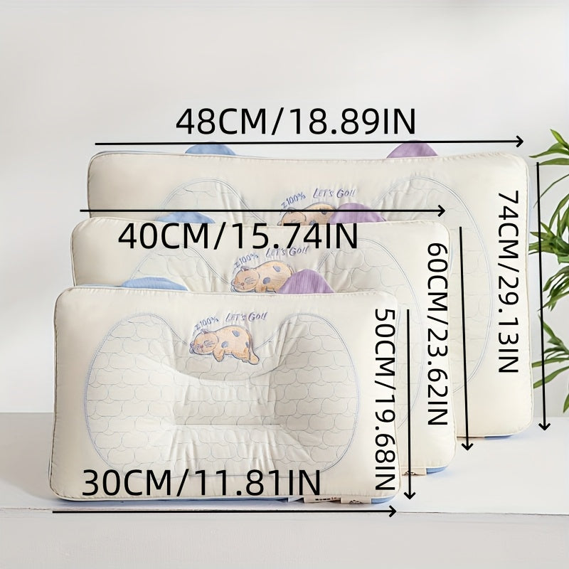 1pc Pillow Insert • Skin-friendly, Soft and Comfortable • Dry and Breathable, Non-stuffy • with Rebound Support • Multiple Styles Available, Cartoon Style