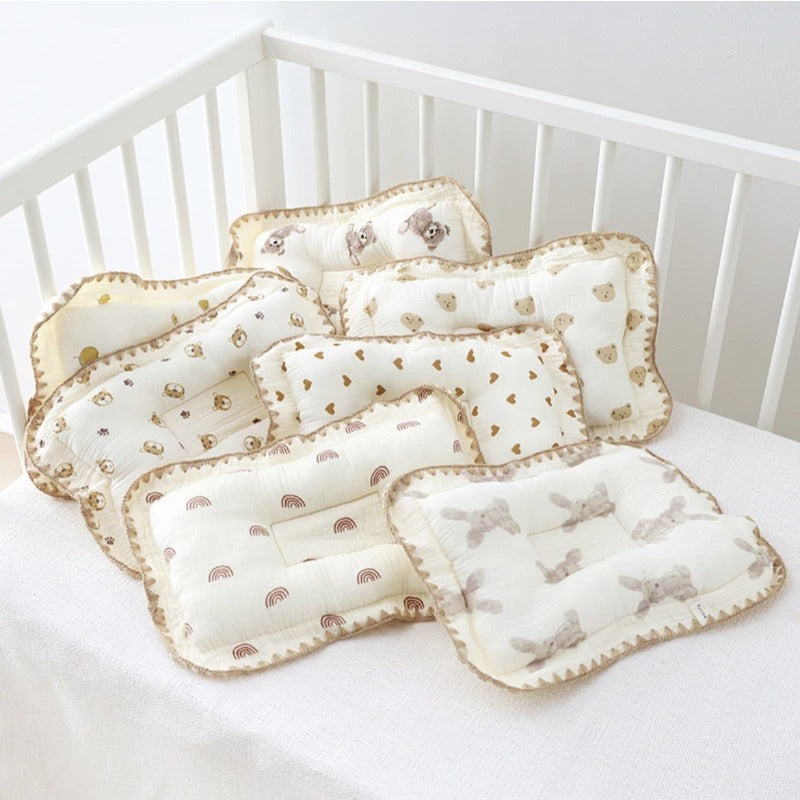 1pc 13.3x9.4 Inch Pillow - Breathable and Comfortable, with Cute Cartoon Bear and Heart Pattern Pillow for Sleeping\u002Fbedroom, High-quality Pillow, Deep Sleep Pillow