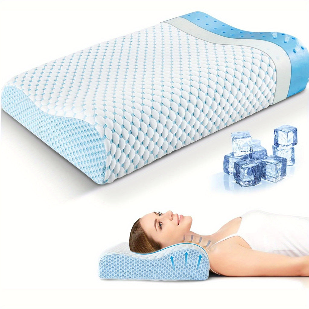 1pc Cervical Support Pillow for Sleep, Ergonomic Cool for Neck And Shoulder Comfort, Suitable for Adults Who Sleep on Their Side, Back, Or Stomach