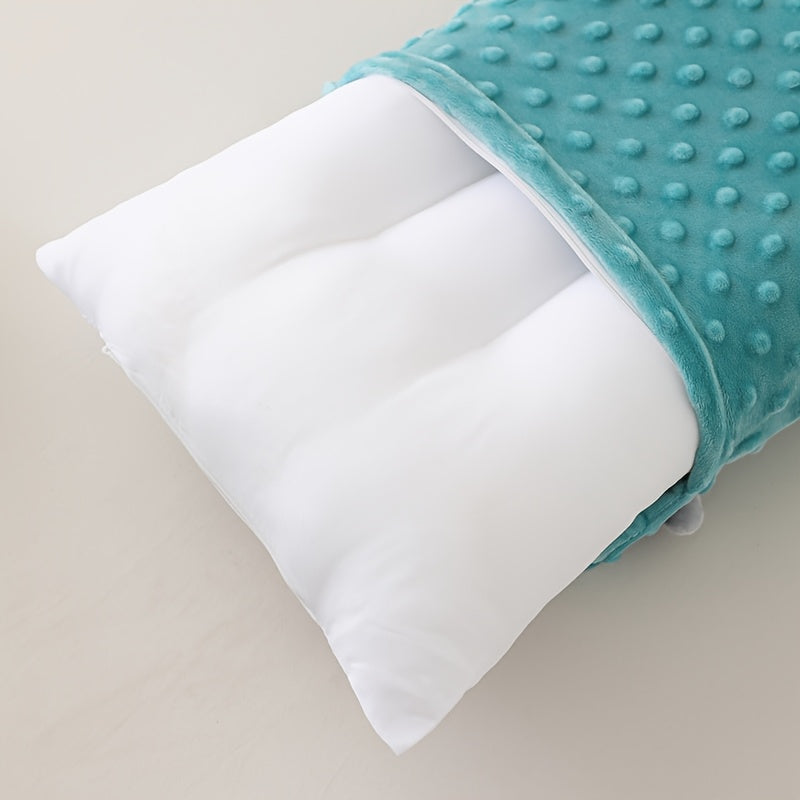 2pcs (pillowcase + Pillow Core). Elephant Pillowcase + Pillow Core, Cartoon Pillowcase, Bean Plush Fabric, Exquisite Embroidery, 3D Comfort Pillow - Skin-friendly and Breathable, Zippered Closure, Fluffy and Soft, Non-sagging, High-elastic Fiber.