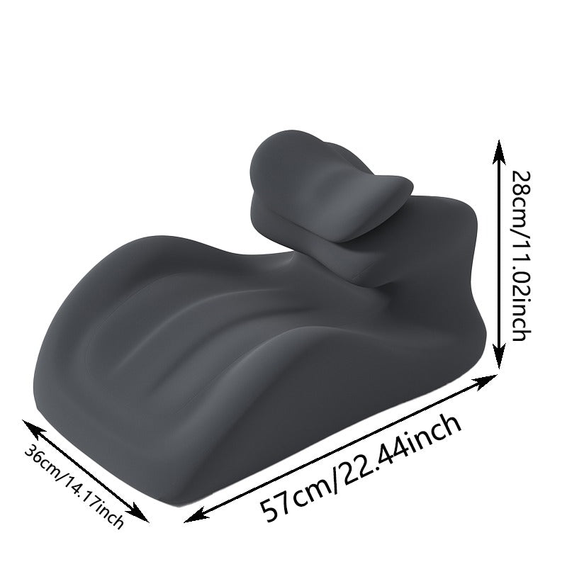 Ergonomic Memory Foam Prone Pillow, Multi-Purpose Back Cervical Lumbar, Breathable Soft Material, Versatile for Office Reading Bed Use, Thoughtful Valentine's Day Gift for Family Friends.