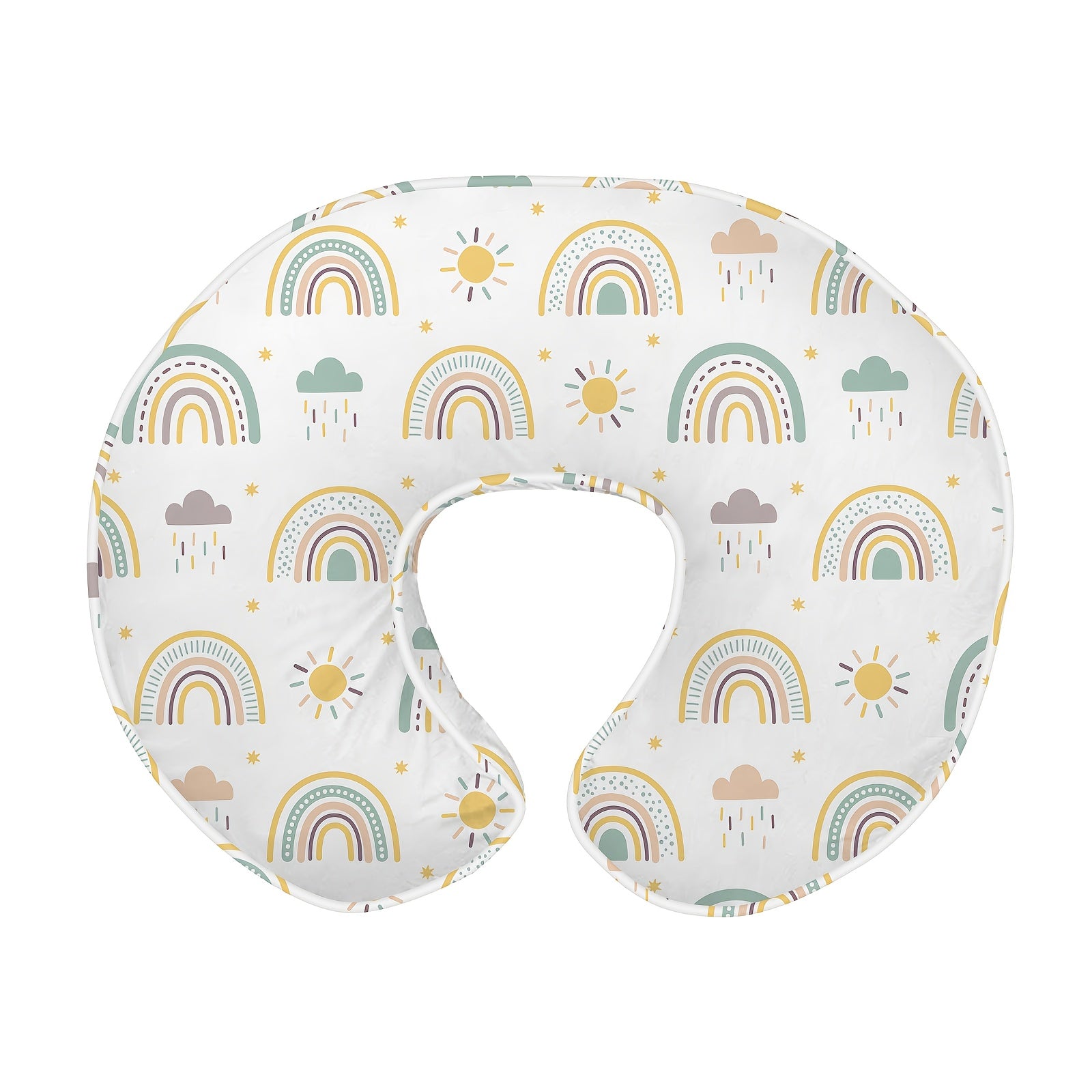 Nursing Pillow, Breastfeeding Pillow for Moms, Ergonomic Nursing Essentials for Bottle and Breastfeeding with Cover and Breathable Filling, Feeding Support Pillow 0-12 Months, Multifunctional Support Cushion for Travel