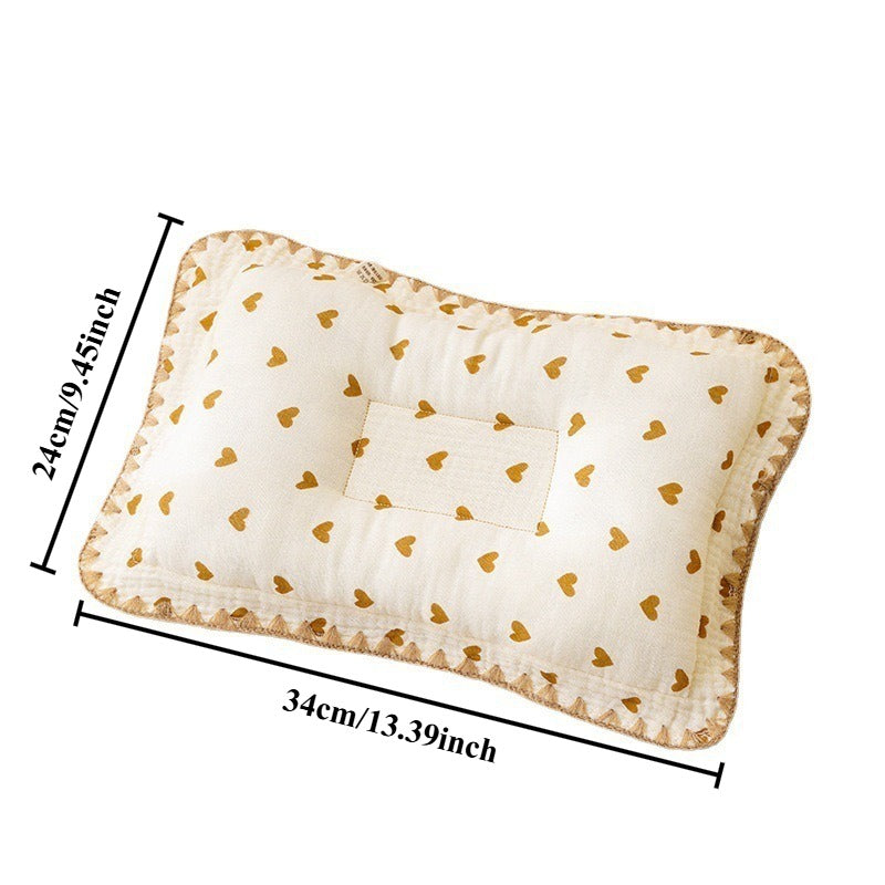 1pc 13.3x9.4 Inch Pillow - Breathable and Comfortable, with Cute Cartoon Bear and Heart Pattern Pillow for Sleeping\u002Fbedroom, High-quality Pillow, Deep Sleep Pillow