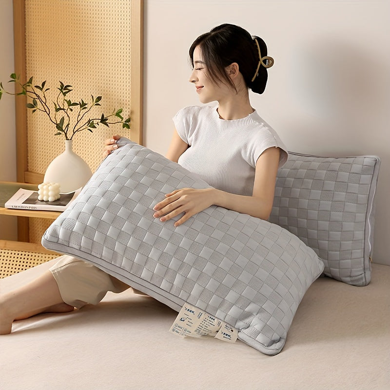 1\u002F2pcs of High-End Luxury Soft And Comfortable Pillows, Five-Star Hotel Quality, Bedding for Home Use, Adult Single High Pillows, Fluffy And Resilient, Designed to Promote Sleep And Support The Neck, Machine Washable, Moisture-Wicking