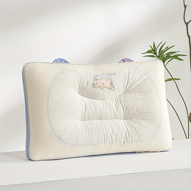 1pc Pillow Insert • Skin-friendly, Soft and Comfortable • Dry and Breathable, Non-stuffy • with Rebound Support • Multiple Styles Available, Cartoon Style