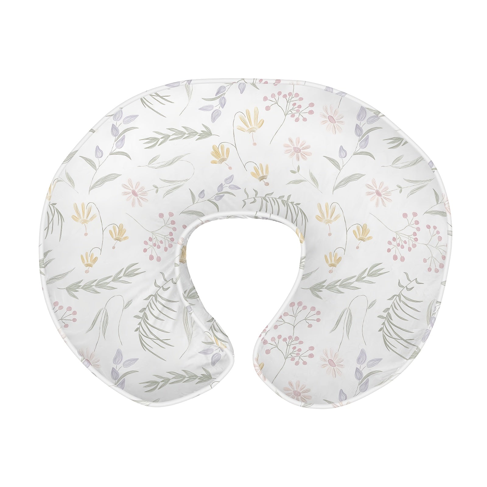 Nursing Pillow, Breastfeeding Pillow for Moms, Ergonomic Nursing Essentials for Bottle and Breastfeeding with Cover and Breathable Filling, Feeding Support Pillow 0-12 Months, Multifunctional Support Cushion for Travel