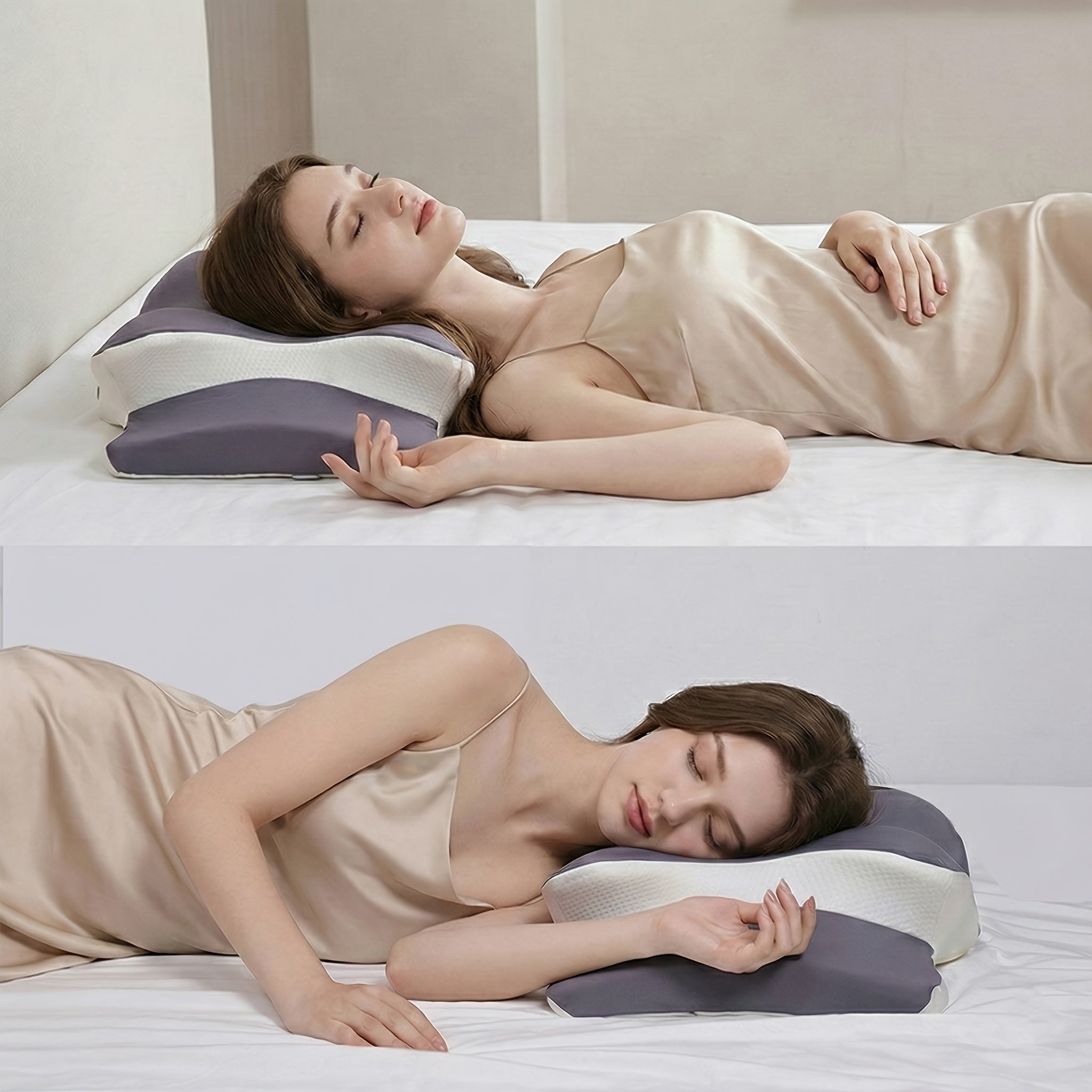 Cervical Pillow, Neck Pillow, Butterfly-Shaped Memory Foam Pillow for Ergonomic Neck, Rebound Relaxation Neck Pillow, Suitable for Back And Side Sleepers, Comes with a Machine-Washable Pillowcase