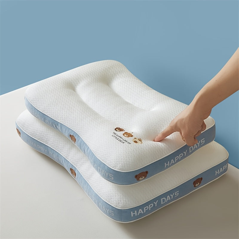 1pc, Bear-Themed Parent- Pillow Core, Soft And Neck-Friendly, Cares for Sleep, Breathable And Refreshing, High Resilience Support, Versatile Use, Multifunctional Pillow, Perfect Gift