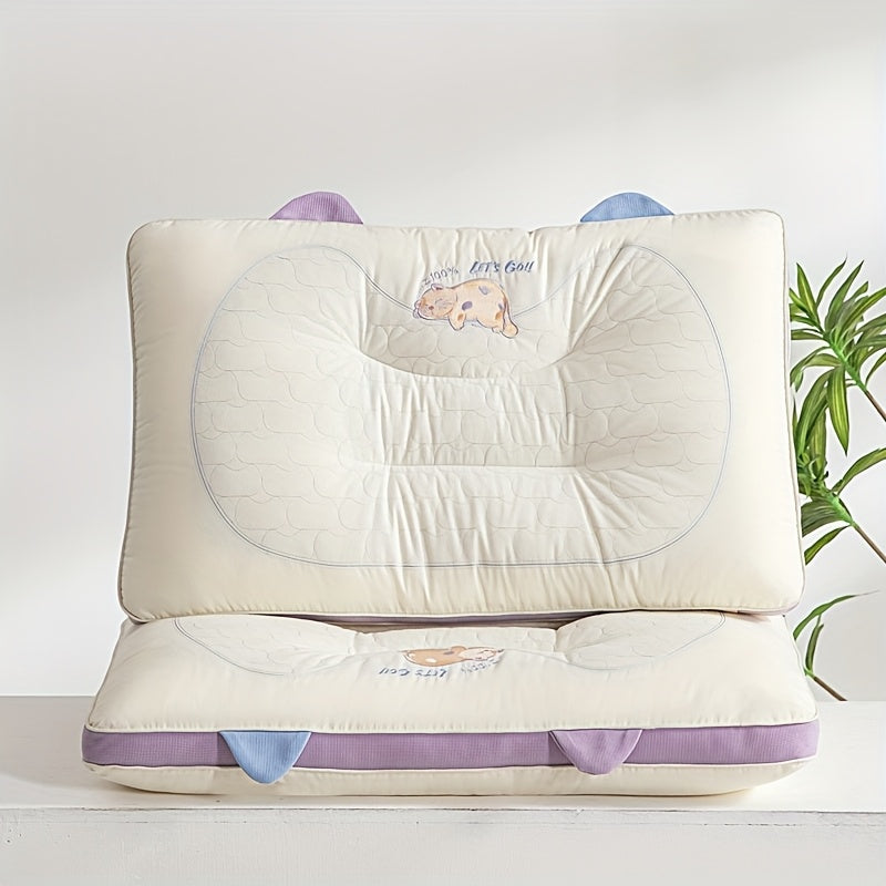 1pc Pillow Insert • Skin-friendly, Soft and Comfortable • Dry and Breathable, Non-stuffy • with Rebound Support • Multiple Styles Available, Cartoon Style