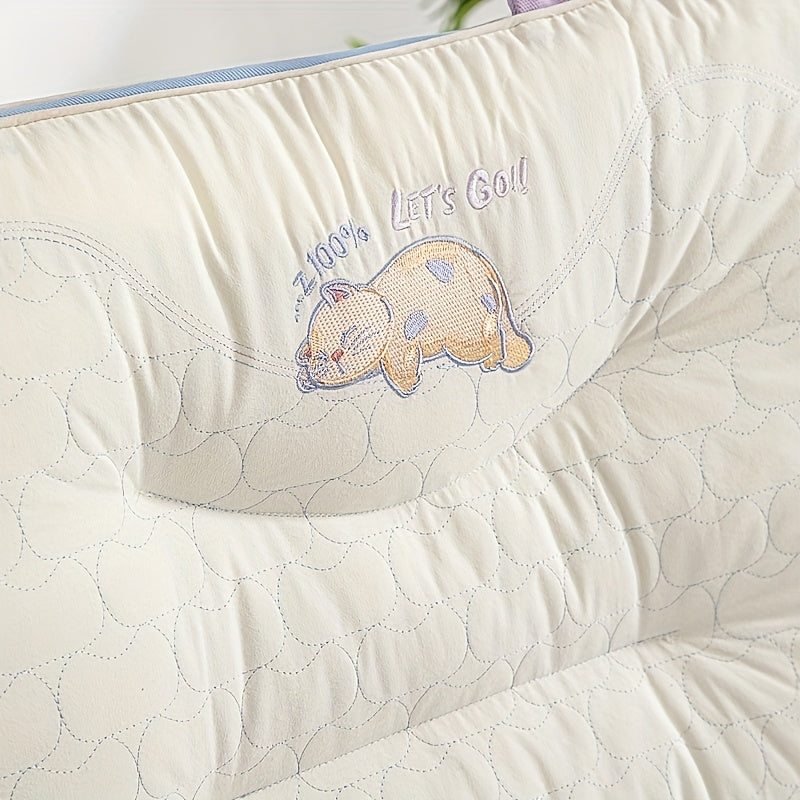 1pc Pillow Insert • Skin-friendly, Soft and Comfortable • Dry and Breathable, Non-stuffy • with Rebound Support • Multiple Styles Available, Cartoon Style