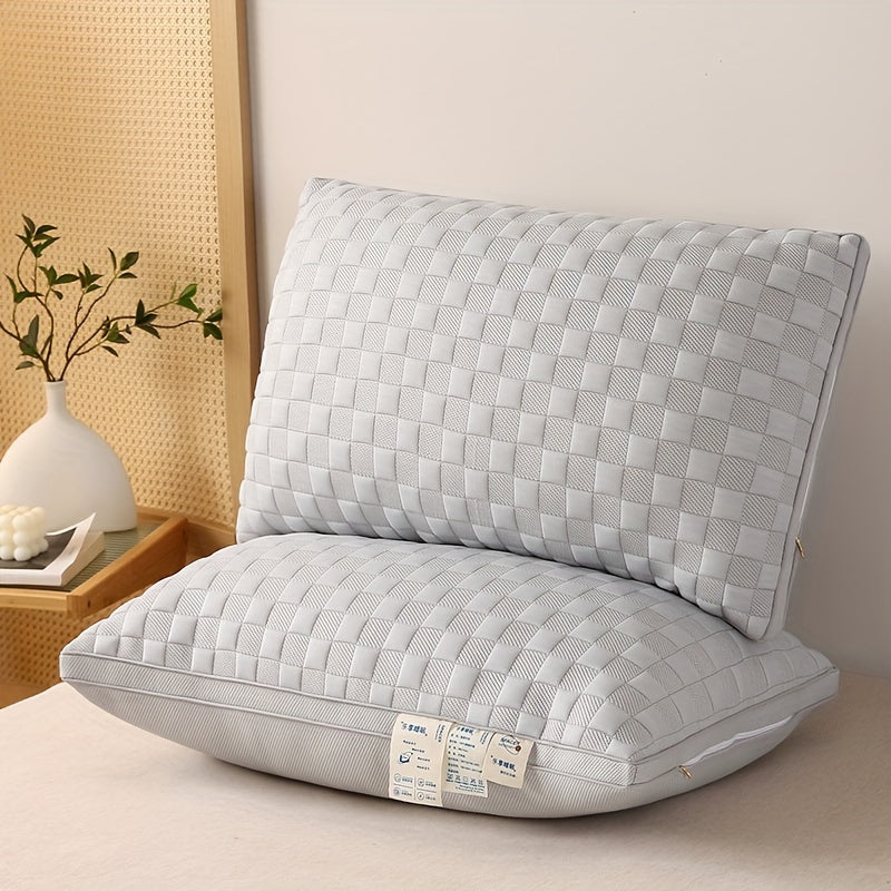 1\u002F2pcs of High-End Luxury Soft And Comfortable Pillows, Five-Star Hotel Quality, Bedding for Home Use, Adult Single High Pillows, Fluffy And Resilient, Designed to Promote Sleep And Support The Neck, Machine Washable, Moisture-Wicking