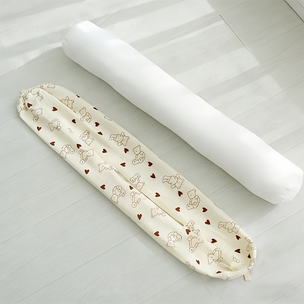 2pcs Baby Pillow Set, Cartoon Cylindrical Pillow, Long Rectangular Throw Pillow That Can Be Washed, Comfortable Cushion Pillow, Multiple Patterns Available