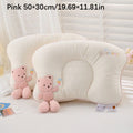 1 Adorable Bear-shaped Pillow • Plush Bear Face and Heart-shaped Cutout • Four-season Neck and Cervical Support • Soft Stuffed Animal Bed Accessory • Comfortable Fit • Supportive • All-season Support • Modern Style • Exquisite Gift