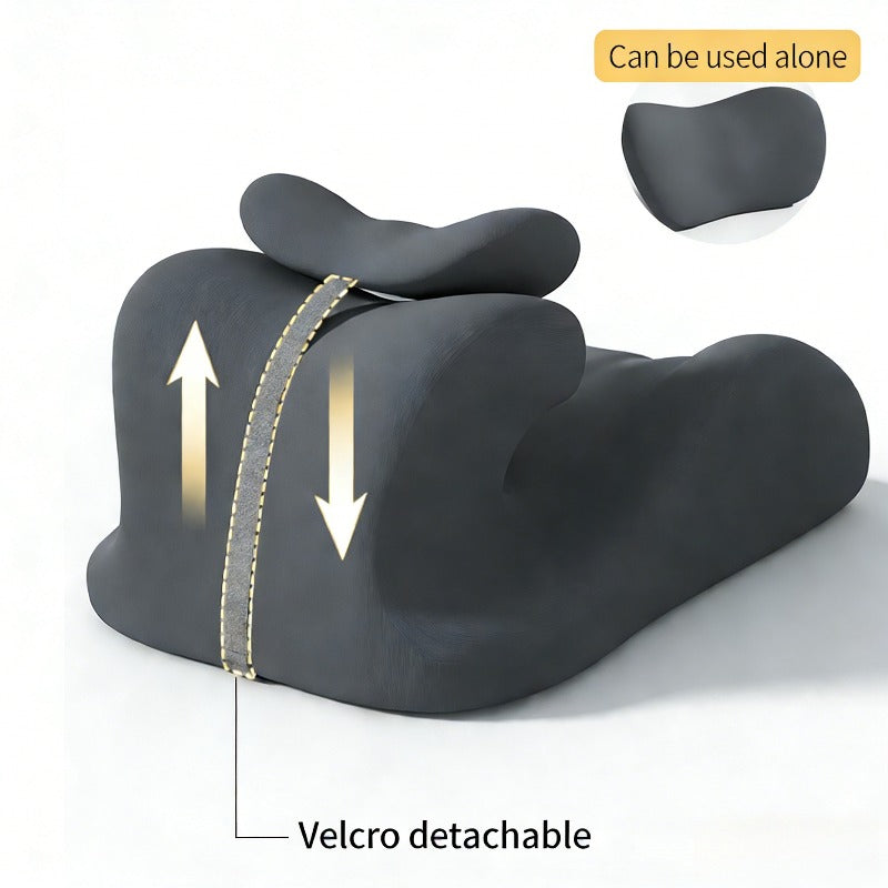 Ergonomic Memory Foam Prone Pillow, Multi-Purpose Back Cervical Lumbar, Breathable Soft Material, Versatile for Office Reading Bed Use, Thoughtful Valentine's Day Gift for Family Friends.