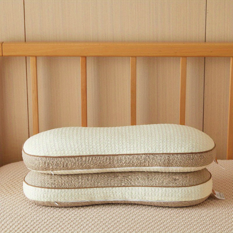 Ergonomic Body Pillow, Cervical Neck Support Pillow with Curved Design, Breathable & Skin-Friendly for Deep Sleep, Ideal for Single Use