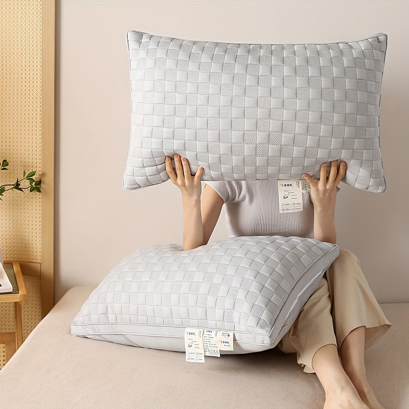 1\u002F2pcs of High-End Luxury Soft And Comfortable Pillows, Five-Star Hotel Quality, Bedding for Home Use, Adult Single High Pillows, Fluffy And Resilient, Designed to Promote Sleep And Support The Neck, Machine Washable, Moisture-Wicking