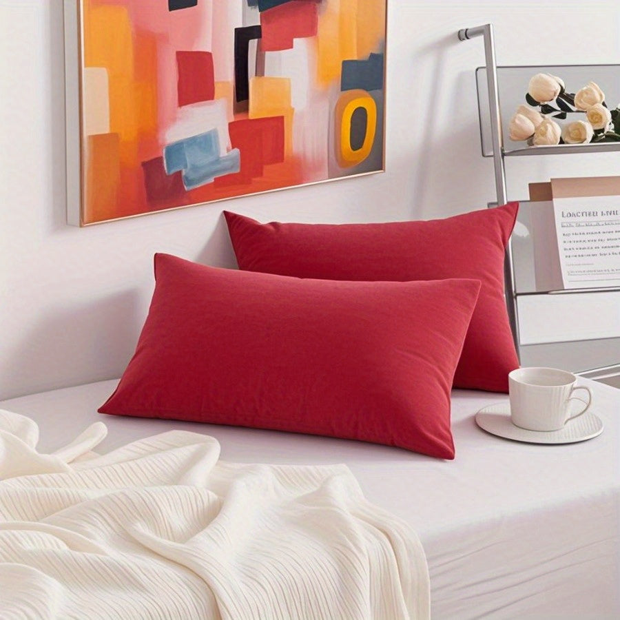 2 Pack Pillows, Down Alternative Microfiber Mini Pillows for Travel, Soft Machine Washable Small Pillows