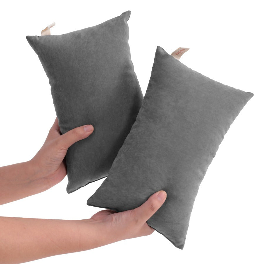 2 Pack Pillows, Down Alternative Microfiber Mini Pillows for Travel, Soft Machine Washable Small Pillows