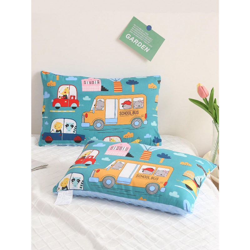 1pc 1pcs Cute Cartoon Animal Print Pillow SPA Deep Sleep Pillow Dormitory Neck Support Pillow Single Pack Sleeping Pillow Couple Edition