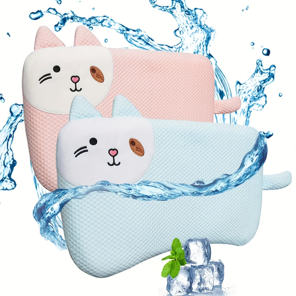 Ultra-Soft Pillow, Ultra-Thin Pillow, All-Season Pillow with Cartoon Design, Includes Pillowcase for Easy Sleep