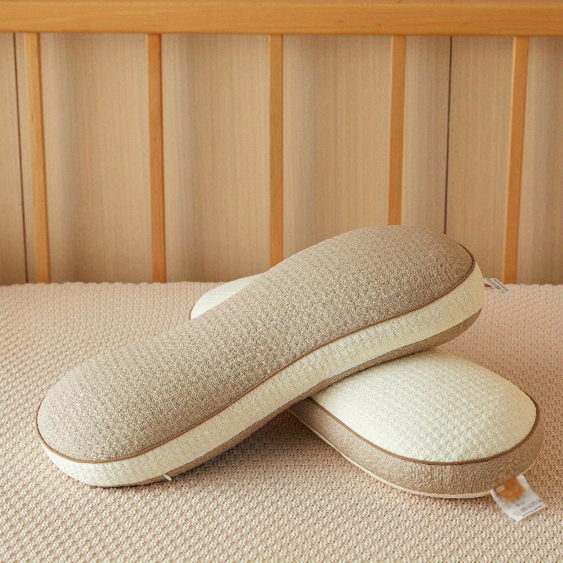 Ergonomic Body Pillow, Cervical Neck Support Pillow with Curved Design, Breathable & Skin-Friendly for Deep Sleep, Ideal for Single Use