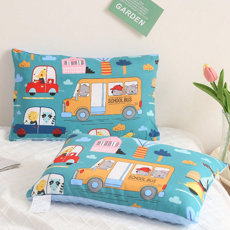 1pc 1pcs Cute Cartoon Animal Print Pillow SPA Deep Sleep Pillow Dormitory Neck Support Pillow Single Pack Sleeping Pillow Couple Edition