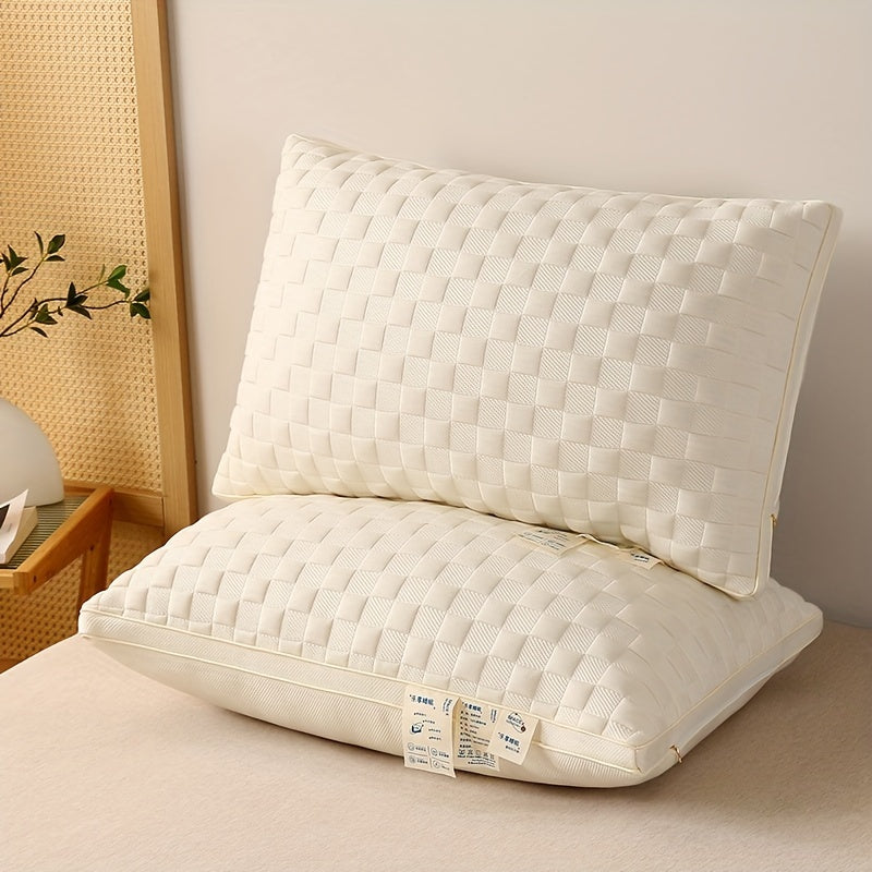 1\u002F2pcs of High-End Luxury Soft And Comfortable Pillows, Five-Star Hotel Quality, Bedding for Home Use, Adult Single High Pillows, Fluffy And Resilient, Designed to Promote Sleep And Support The Neck, Machine Washable, Moisture-Wicking