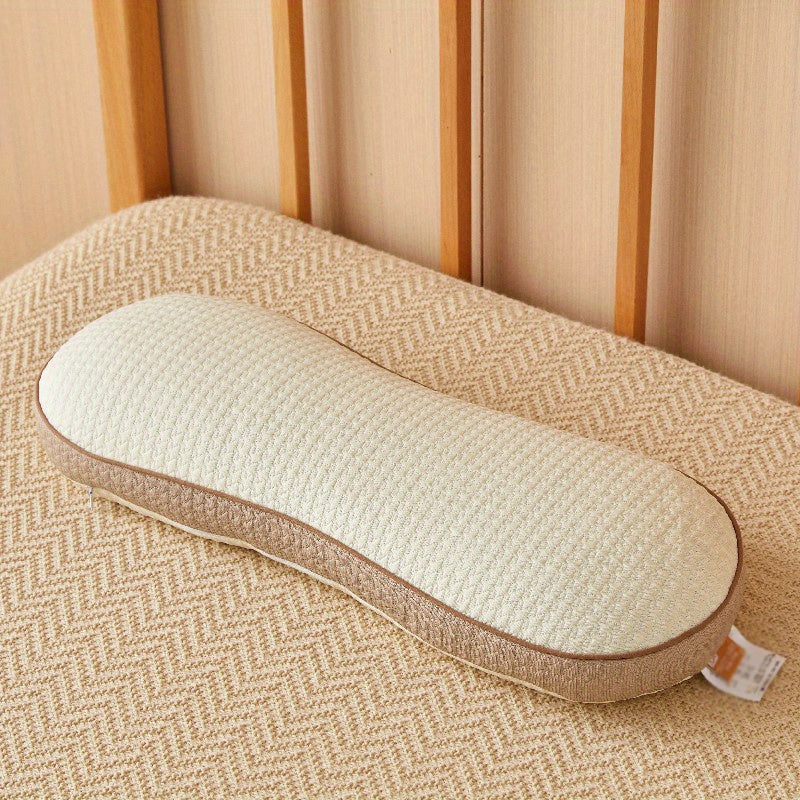 Ergonomic Body Pillow, Cervical Neck Support Pillow with Curved Design, Breathable & Skin-Friendly for Deep Sleep, Ideal for Single Use